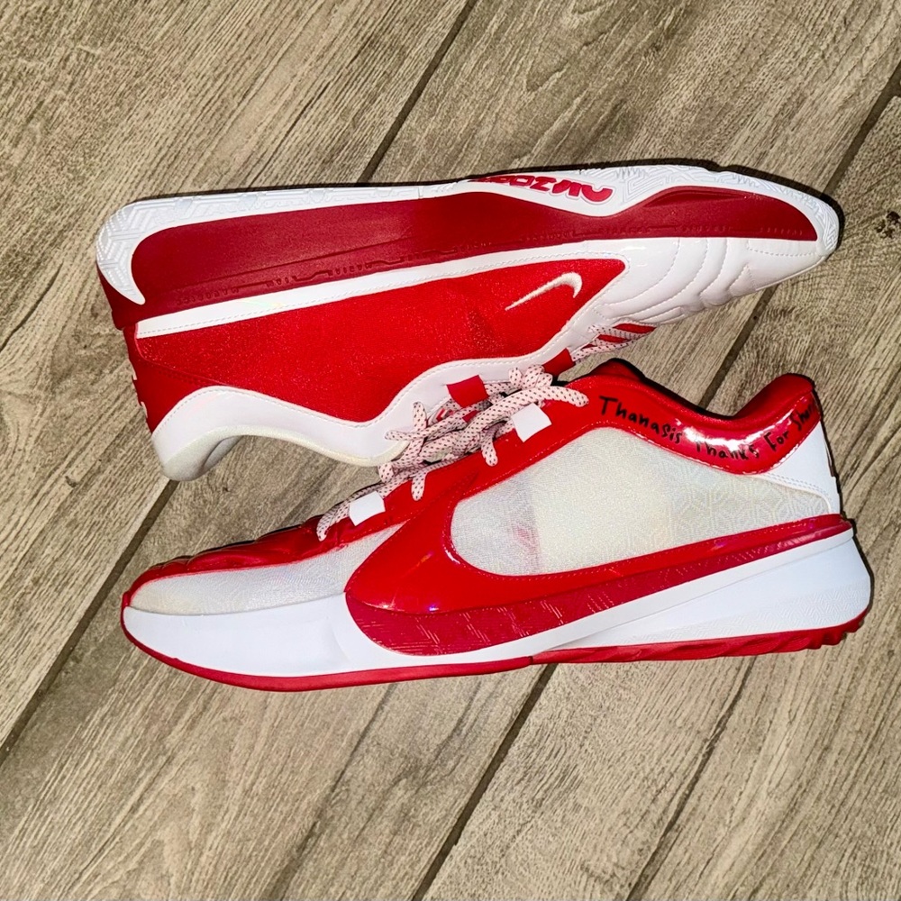 Crimson Red and White Giannis “Freak”